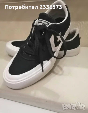 Черни кецове Converse, номер 35, снимка 2 - Детски гуменки - 50756343