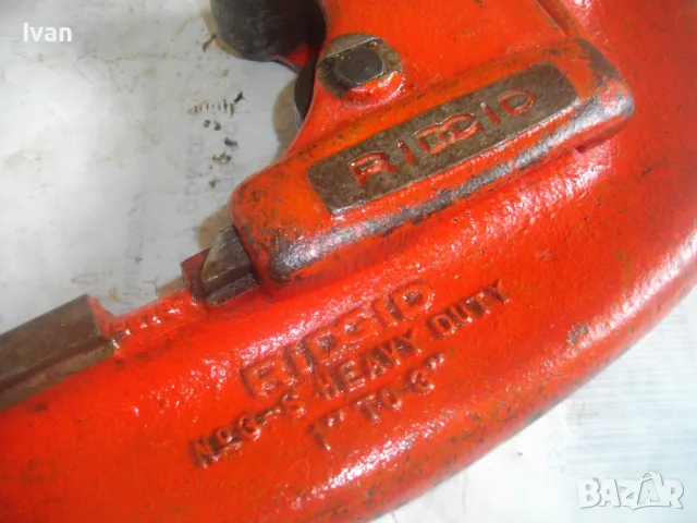 3 Цола RIDGID №23-3" Made in USA Тръборез масивен рязне стоманени тръби 68см/6,0кг/захват 11см , снимка 4 - Други инструменти - 47325809