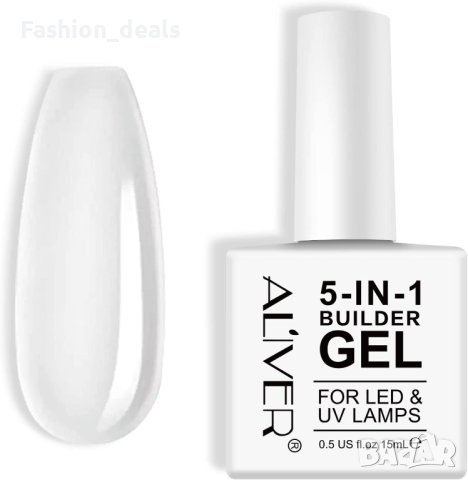 Нов 5 в 1 изграждащ гел UV/LED лак за твърди здрави нокти маникюр жени, снимка 2 - Други - 40672972