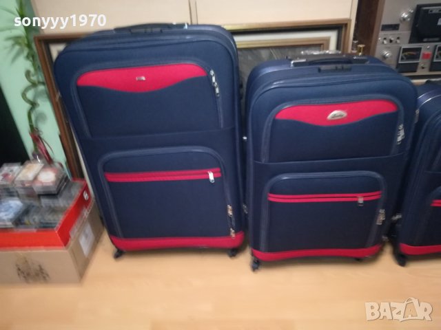 4 КУФАРА-НОВИ С КОЛЕЛЦА-ТЕКСТИЛ 1308231653, снимка 8 - Куфари - 41843855