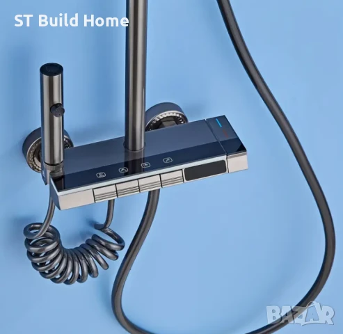 Дигитална душ глава с LED светлина и луксозен дизайн, снимка 4 - Душове - 50896992