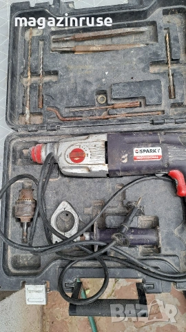 Sparky Professional перфоратор с куфар и пълен комплект аксесоари – мощен и работещ, снимка 2 - Други инструменти - 53655676