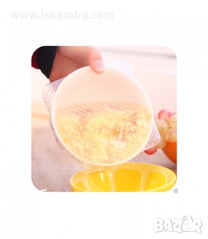 УНИВЕРСАЛНИ СИЛИКОНОВИ КАПАЦИ STRETCH AND FRESH 3 БР. - код 1647, снимка 11 - Други стоки за дома - 33991315