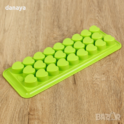 2796 Пластмасова форма за лед мини сърца 26 гнезда, снимка 3 - Форми - 36230705