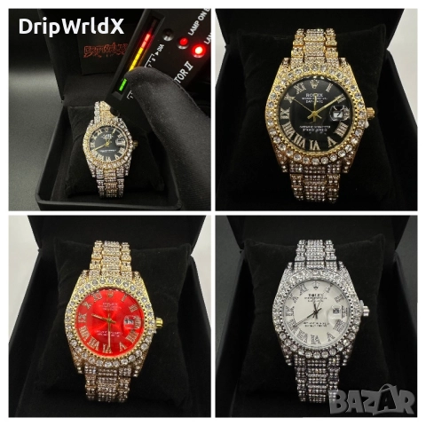 Rolex Datejust 40mm Мойсанит Диаманти Римски Циферблат Различни Модели