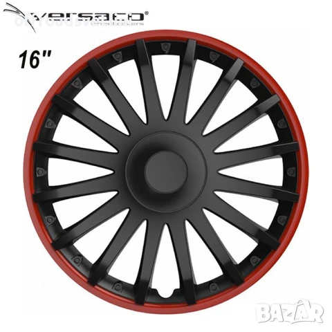 Versaco Slovakia Тасове за джанти 16'' Versaco Crystal RED Black Черни