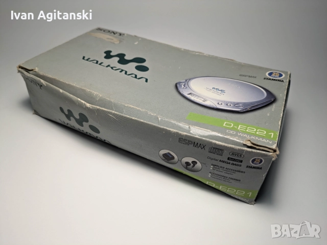 Sony Walkman D-E221 с кутия и всичко налично, снимка 3 - Аудиосистеми - 52941067