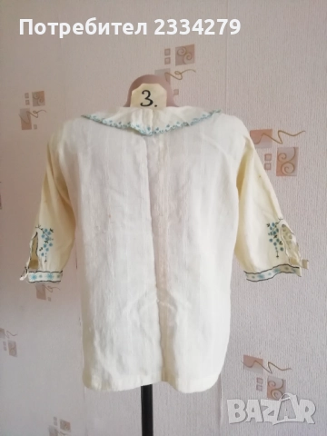 Стари женски ризи, фолклорно допълнение към народна носия. , снимка 12 - Антикварни и старинни предмети - 52793946