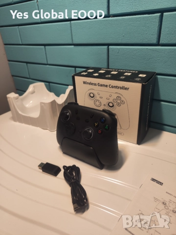 Безжичен контролер с док станция и Hall ефект за PC/Switch, снимка 12 - Друга електроника - 52663457