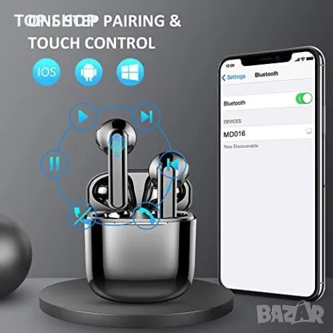 Нови Безжични Bluetooth 5.3 слушалки Водоустойчиви USB-C, снимка 7 - Bluetooth слушалки - 49444285