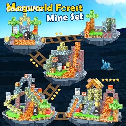 Голям комплект Магнитни кубчета Майнкрафт Minecraft Magnetic Blocks, снимка 3 - Други - 51405530