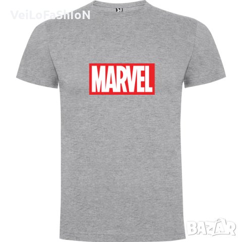 Нова мъжка тениска MARVEL в сив цвят, снимка 1 - Тениски - 44290167