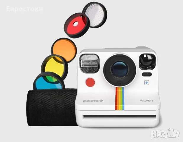Polaroid Now+ Generation 2 i-Type Instant Camera аналогов моментален фотоапарат плюс 5 филтъра 