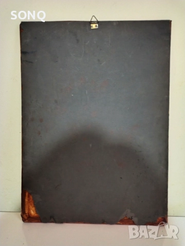 Старо Медно Пано Икона-Света Богородица, снимка 8 - Икони - 52510923