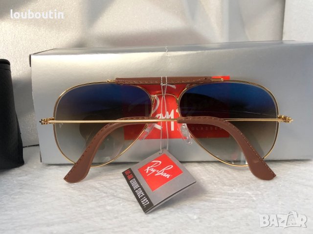Ray-Ban RB3422 RB3025 limited edition слънчеви очила Рей-Бан авиатор с кожа, снимка 7 - Слънчеви и диоптрични очила - 41669335