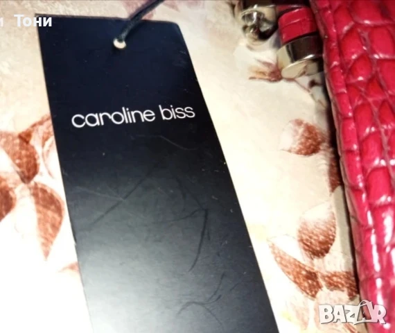 CAROLINE BISS Нова Кожена Дамска Чанта с Етикет , снимка 7 - Чанти - 53729477