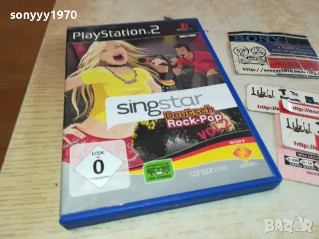 SINGSTAR ROCK-POP SONY PS2 GAME 12211220, снимка 1 - Игри за PlayStation - 48832923