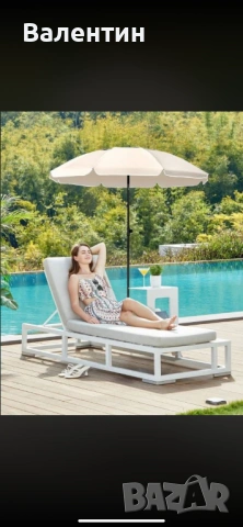 Градински чадър , снимка 2 - Градински мебели, декорация  - 53428597