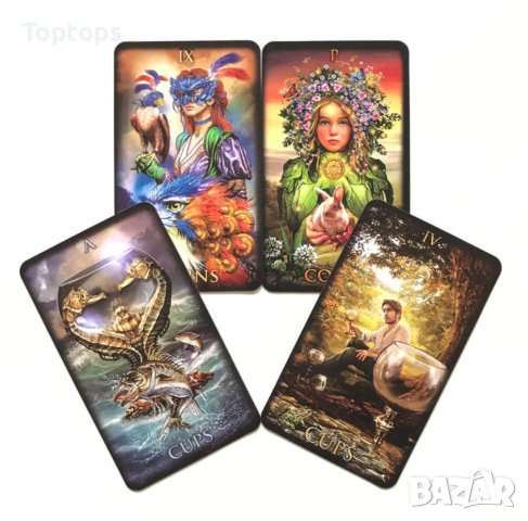 Великолепни таро карти: Marchetti Tarot & Gilded Tarot & Tarot of Dreams, снимка 16 - Други игри - 36311498