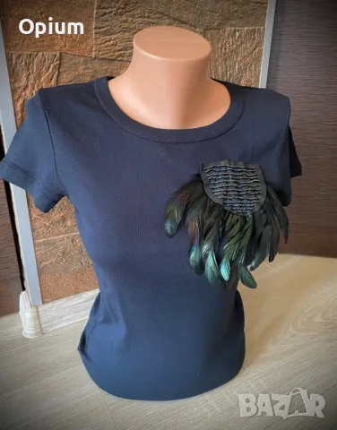 Ръчно изработена тениска, снимка 2 - Тениски - 50051759