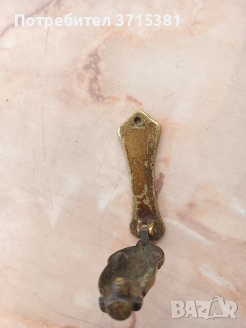 Бронзово чукало за врата, снимка 5 - Антикварни и старинни предмети - 53657672