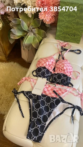 бански бикини XS/S/M* Gucci Black TECHNICAL , снимка 7 - Бански костюми - 51366061