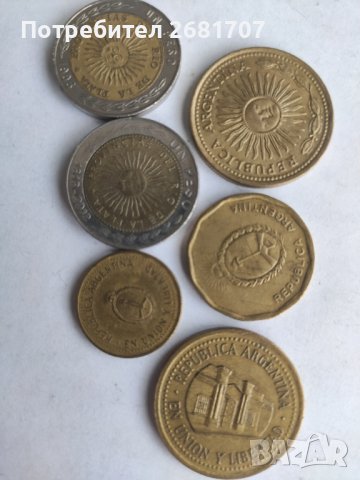 Монети Аржентина , снимка 2 - Нумизматика и бонистика - 41770016