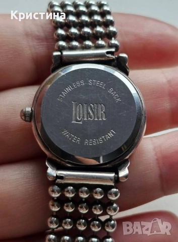 Сребърен часовник на Loisir by Oxette , снимка 5 - Гривни - 52378845
