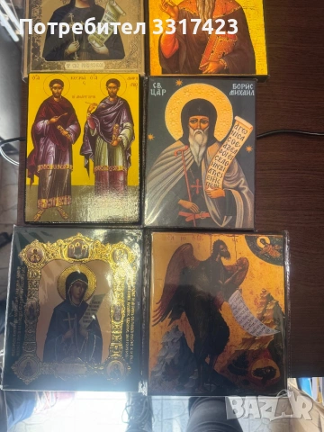 Ръчно рисувани икони на платно, снимка 4 - Други ценни предмети - 53270356