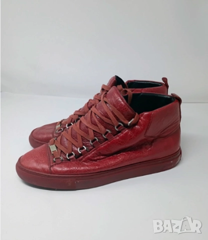 оригинални Balenciaga Arena High-Top  Burgandy Red номер 46 ,5 сникърси / маратонки / кецове , снимка 3 - Маратонки - 52435596