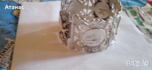 сребърна гривна 115 гр, 900/1000, снимка 2 - Гривни - 44633870