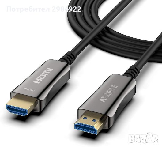 ATZEBE оптичен Hdmi кабел HDMI to HDMI fiber optic 30M нов, снимка 2 - Стойки, 3D очила, аксесоари - 41948590