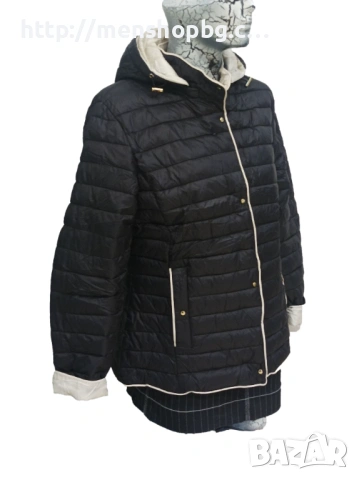 Двулицево пролетно яке - черно, снимка 2 - Якета - 53639470