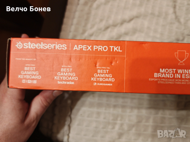 SteelSeries Apex Pro TKL 2023 – топ геймърска клавиатура (като нова), снимка 6 - Клавиатури и мишки - 53798569