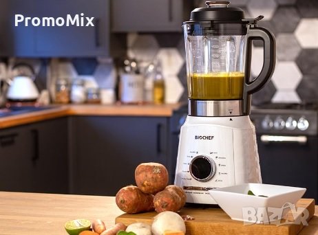 Вакуумен блендер BioChef Aurora KMT-8101XV Vacuum Blender and Soup Maker 1000W  Смути Шейк Супи, снимка 1 - Блендери - 44198005