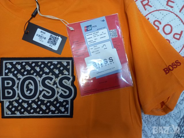 Hugo Boss - тениска размер Л, снимка 2 - Тениски - 40171778