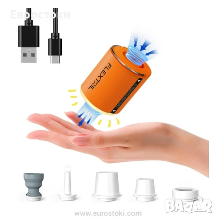 Преносима въздушна помпа FLEXTAILGEAR Tiny Pump 2X, акумулаторна електрическа