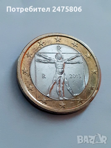 Рядка колекционерска монета - 1 евро Леонардо, снимка 4 - Нумизматика и бонистика - 53202946
