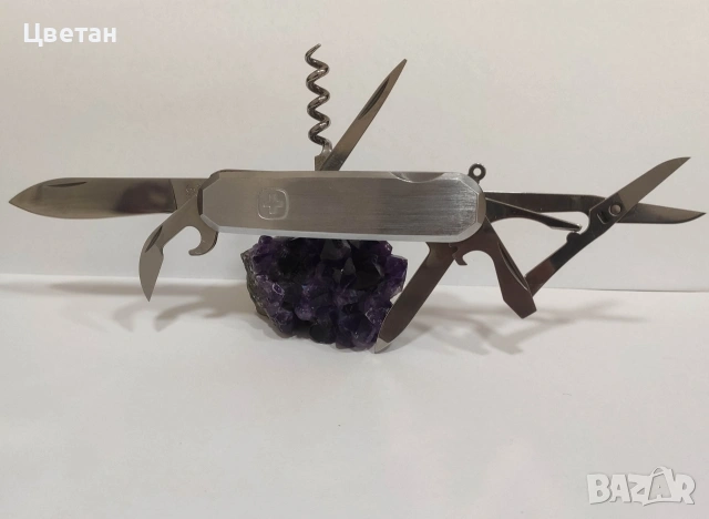 Wenger Metal 50 Швейцарско ножче Victorinox, снимка 4 - Антикварни и старинни предмети - 53092868