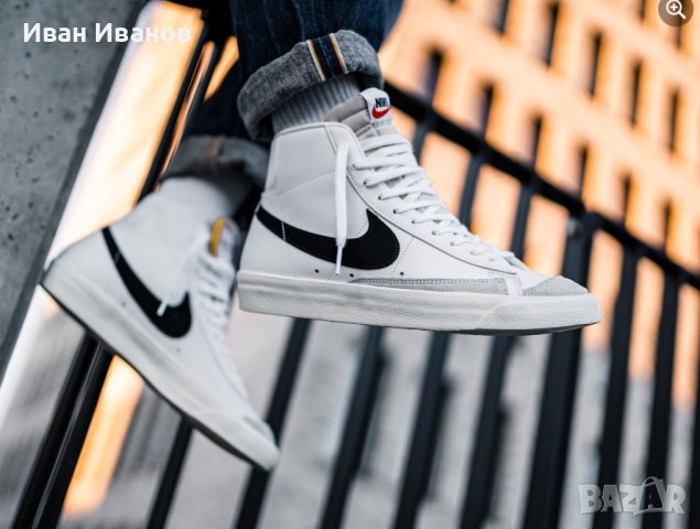 кецове/ маратонки  NIKE BLAZER MID '77 OG QS  номер 42-42,5, снимка 4 - Маратонки - 40727353
