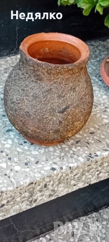 Стара бг авторска керамика,ваза,подписана, снимка 5 - Декорация за дома - 42598678