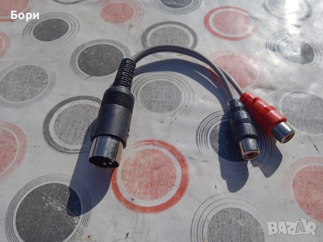 Кабел петица към 2 х чинч женско, снимка 3 - Други - 39733977