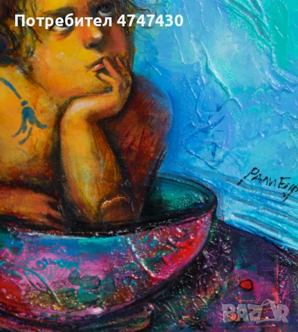 Ралица Бурова картина маслени бои, снимка 6 - Картини - 53617349