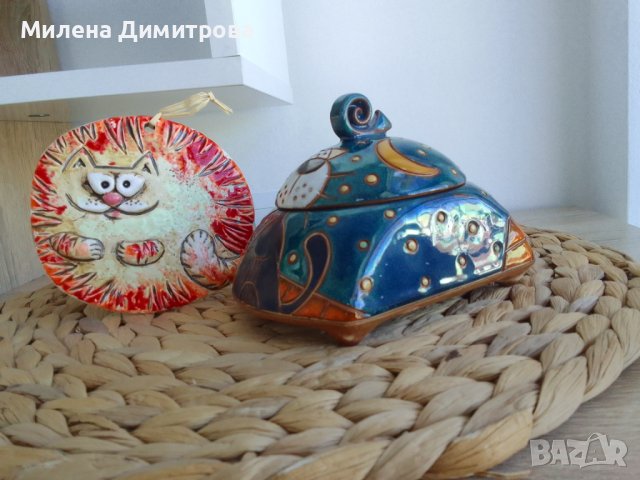Керамични изделия Котки , снимка 2 - Декорация за дома - 42523961