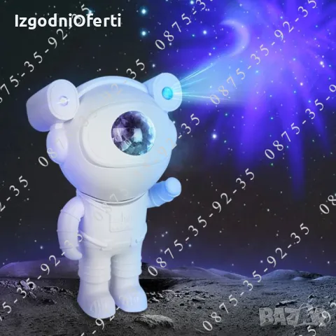 Звезден проектор АСТРОНАВТ, КОСМОНАВТ. Star Galaxy Projector ASTRONAUT, снимка 4 - Прожектори - 44006291