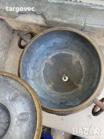 Масивен бронзов арабски съд, снимка 3 - Антикварни и старинни предмети - 42470547