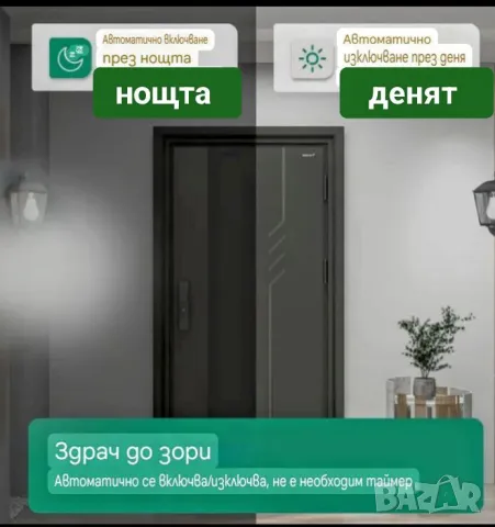 Лед Крушка със сензор за светлина., снимка 3 - Лед осветление - 49427789