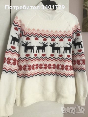 Коледен пуловер, снимка 1 - Блузи с дълъг ръкав и пуловери - 41413450