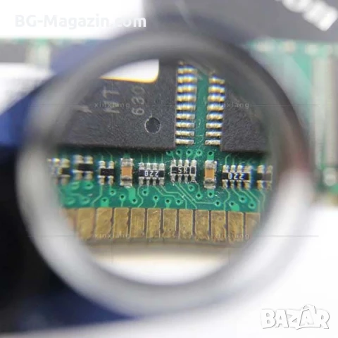 Професионална бижутерска джобна лупа с LED осветление 30X лед лампа за часовникари бижутери златари, снимка 6 - Други инструменти - 50920158