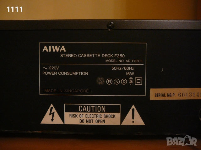 AIWA AD-F350E, снимка 7 - Ресийвъри, усилватели, смесителни пултове - 53804428